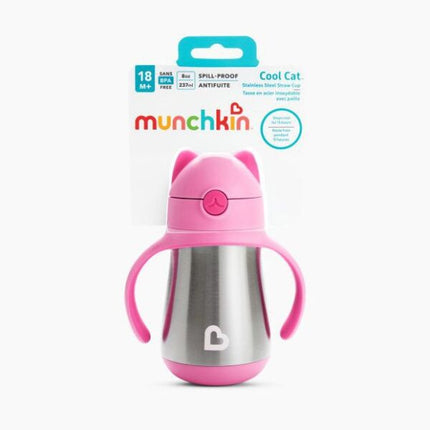 Vaso de acero inoxidable Cool Catª de 237 ml (rosa)