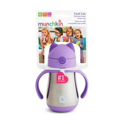 Vaso de acero inoxidable Cool Catª de 237 ml (morado)