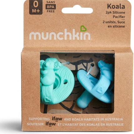 Chupetes de silicona Koala WildLove - 2 unidades