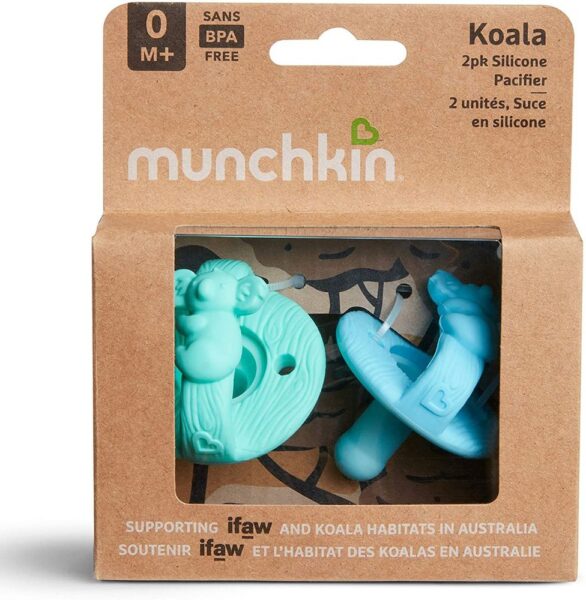 Chupetes de silicona Koala WildLove - 2 unidades