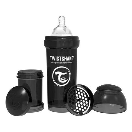 Mamadera Twistshake Anti-Cólico 260ml Negro