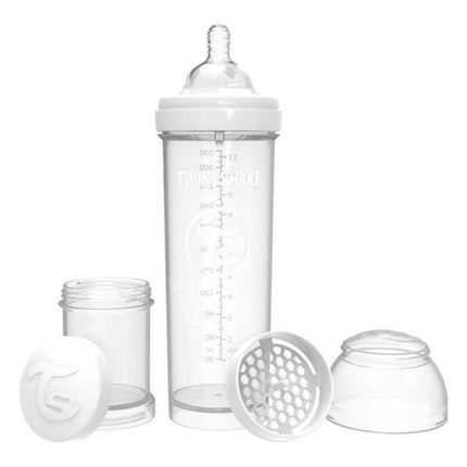 Mamadera Twistshake Anti-Cólico 330ml Blanco