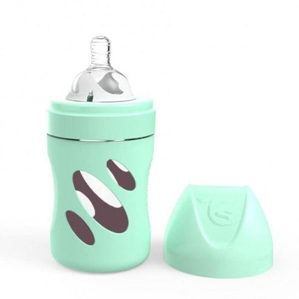 Mamadera vidrio Twistshake Anti-Cólico 180ml Verde Pastel
