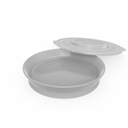 Plato Twistshake 6+m Gris Pastel