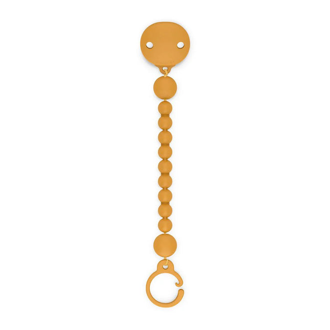 BROCHE BOLITAS SILICONA MOSTAZA