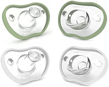 Chupete Flexy pack x 4 -  0-3m salvia + blanco