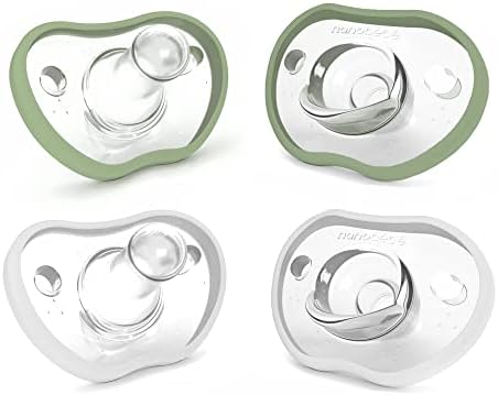 Chupete Flexy pack x 4 -  0-3m salvia + blanco