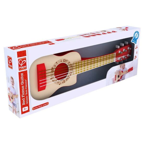 GUITARRA FUEGO ROJO