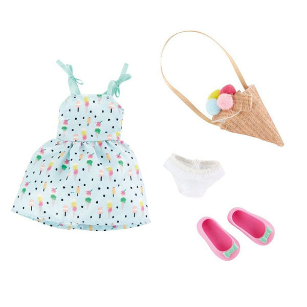 Accesorios amante del helado de crema vera