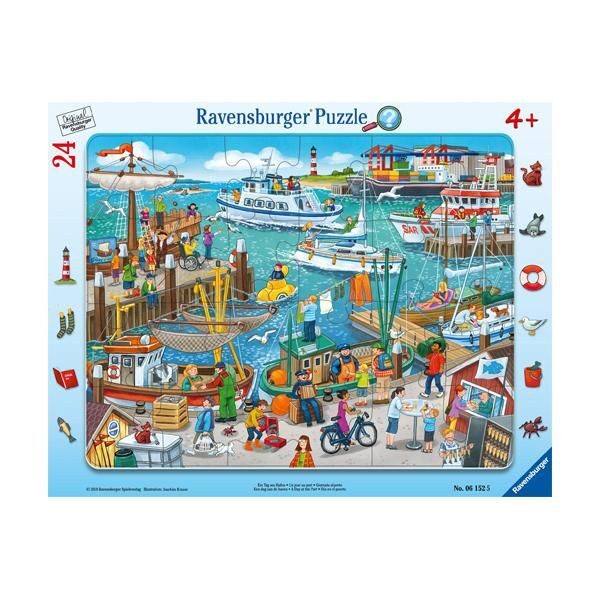 Puzzle enmarcado - Día en el puerto