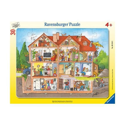 Puzzle enmarcado - Dentro de la casa