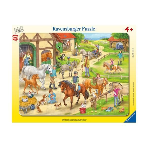Puzzle enmarcado - Día en el rancho