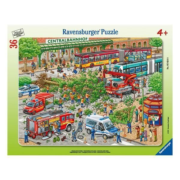 Puzzle enmarcado - Problemas en la calle