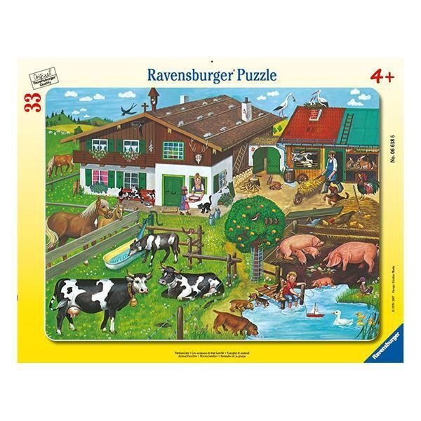 Puzzle enmarcado - Familias de animales