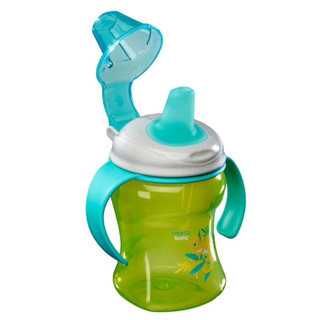Vaso Easy Sipper con mangos removibles 260ml verde