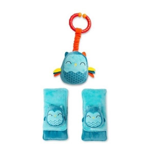 Almohadilla para Arnés con Juguete Multisensorial Diono Baby Buho
