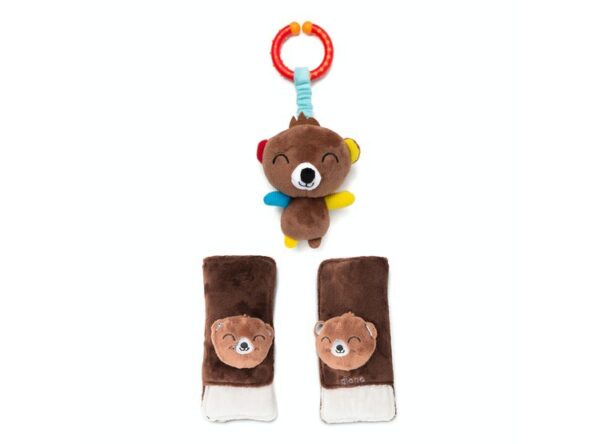 Almohadilla para Arnés con Juguete Multisensorial Diono Baby Oso