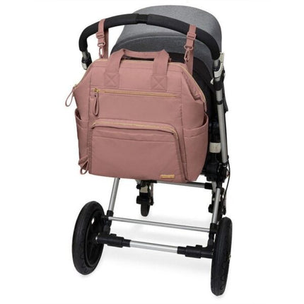 MOCHILA PAÑALERA WIDE OPEN - DUSTY ROSE