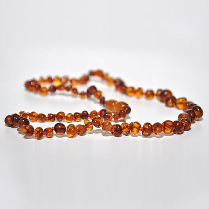 Collar de Ámbar ADULTO
Medidas: entre 43 y 45 cm COGNAC PULIDO