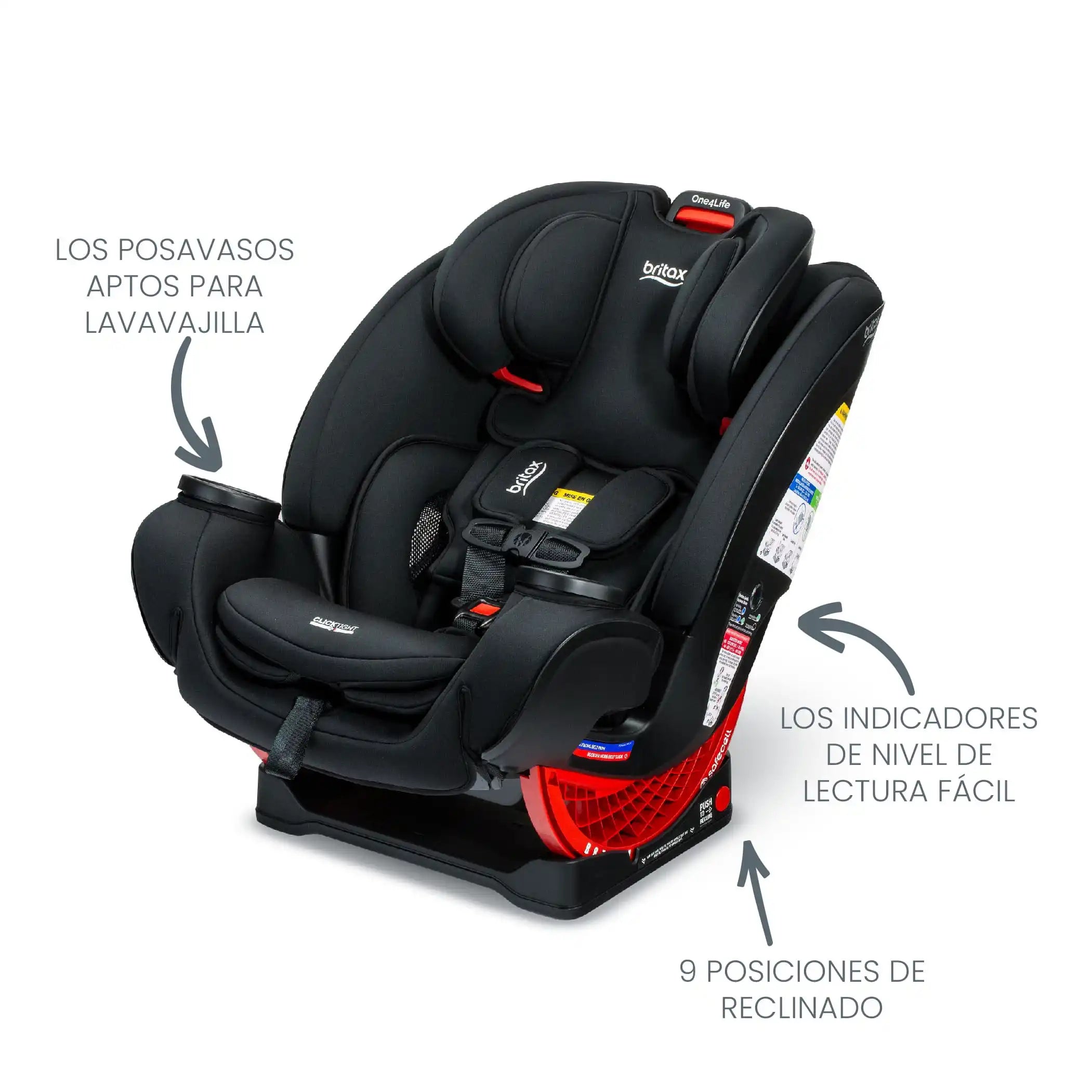 SILLA AUTO CONVERTIBLE ONE4LIFE ONYX STONE – WUA-WUA