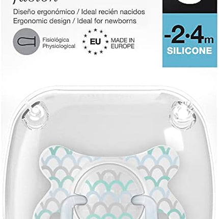 Chupete  Fisiológico Silicona -2/4M MEM SCALE AZ I1