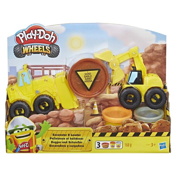 PLAY-DOH WHEELS EXCAVADORA Y CARGADORA