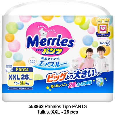 Merries Tipo Pants Jumbo Pack XXL 26 pcs