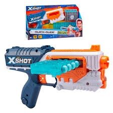 LANZADOR QUICK SLIDE CON 16 DARDOS X-SHOT