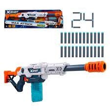 LANZADOR MAX ATTACK CON 24 DARDOS X-SHOT