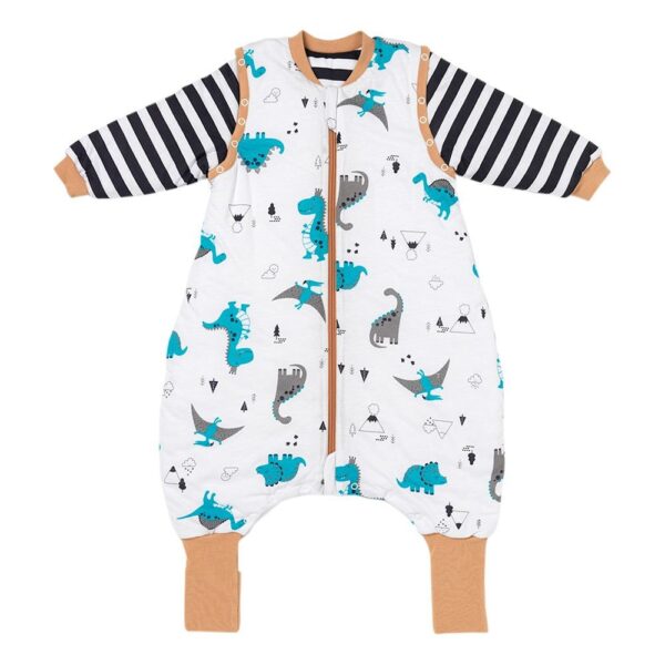 SACO DE DORMIR MANGA LARGA REMOVIBLES CON CALCETINES ANTIDESLIZANTES TOG 2.5 JURASIC 2-3 A„OS          90 CM