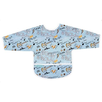 Babero Manga Larga CleanBib WP Bib w/slvs Blue Rock Graffiti 6-12m