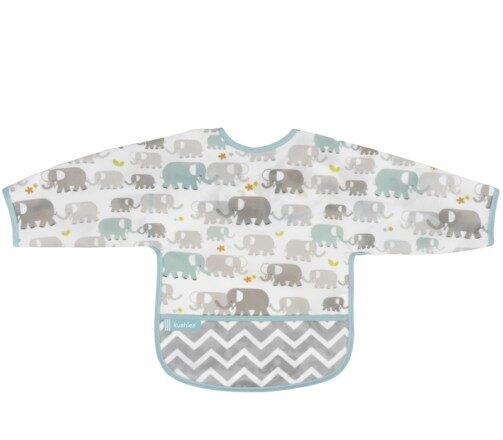 Babero Manga Larga CleanBib WP Bib w/slvs Elephants 6-12m