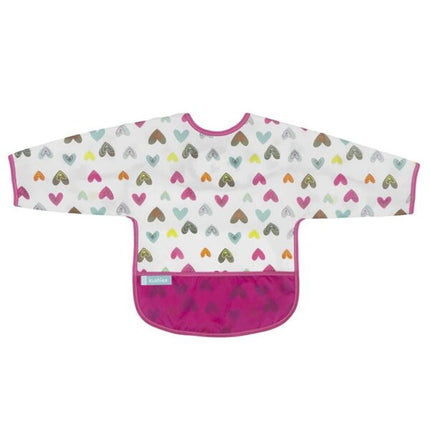 Babero Manga Larga CleanBib WP Bib w/slvs Hearts 2-4 yrs