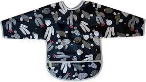 Babero Manga Larga CleanBib WP Bib w/slvs Black Cactus 12-24m