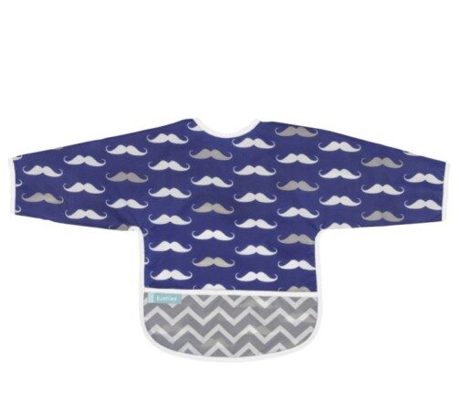 Babero Manga Larga CleanBib WP Bib w/slvs Mustache 2-4 yrs