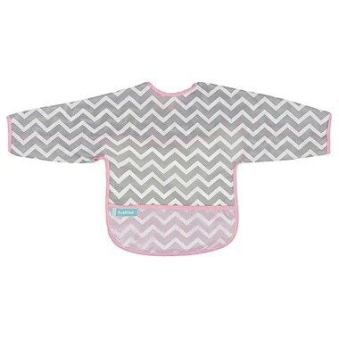 Babero Manga Larga CleanBib WP Bib w/slvs Chevron Pink 6-12m