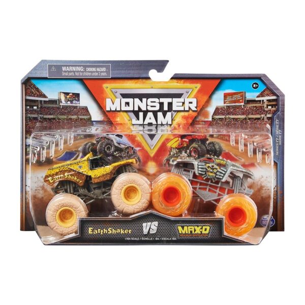MONSTER JAM VEHICULOS METALICOS  1:64 PACK 2