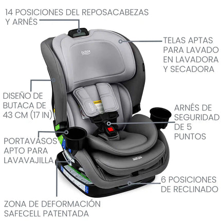 SILLA DE AUTO CONVERTIBLE POPLAR GLACIER GRAPHITE