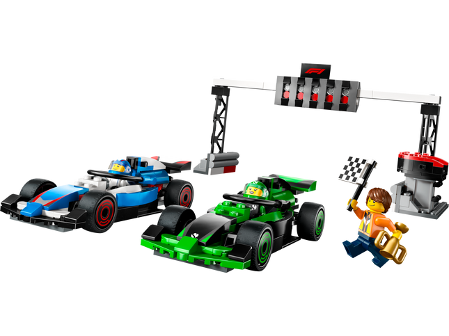 PARRILLA DE F1® CON AUTOS DE CARRERAS VCARB Y SAUBER
