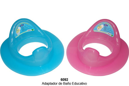 Adaptador de baño educativo  celeste -rosado