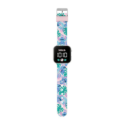 RELOJ LILO & STITCH LED CORREA IMPR