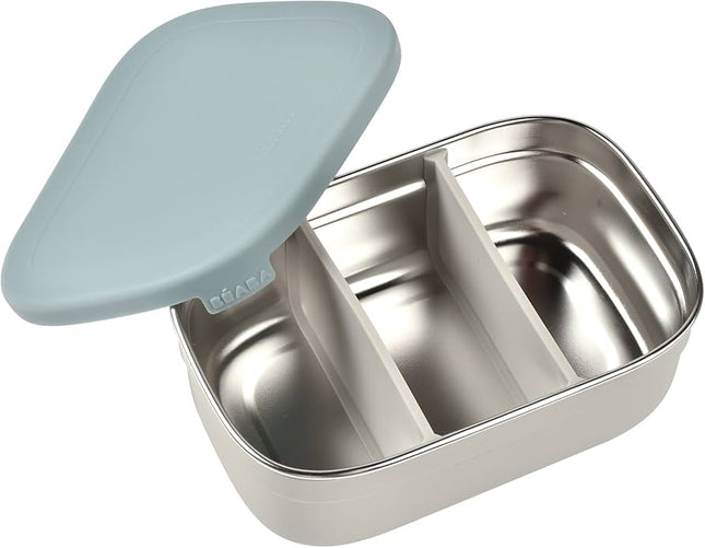 Lonchera de acero inoxidable gris