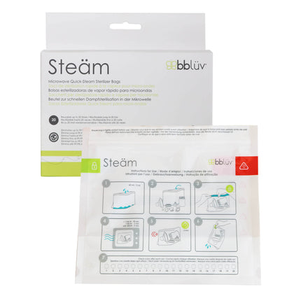 Bolsas Esterilizadoras De Vapor Rápido Para Microondas Steäm