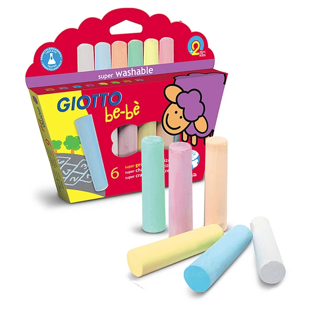 TIZA GIOTTO BEBE JUMBO 06 COL