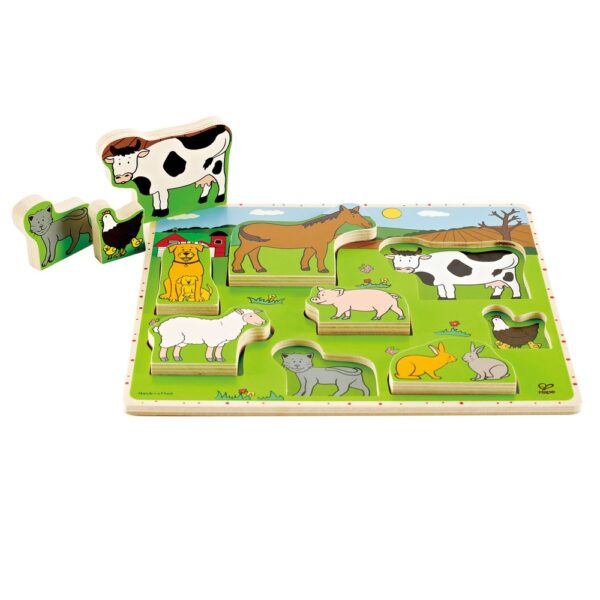PUZZLE ENCAJE TARUGO ANIMALES DE LA GRANJA