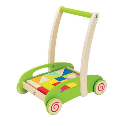 CARRO DE ARRASTRE CON BLOQUES DE MADERA