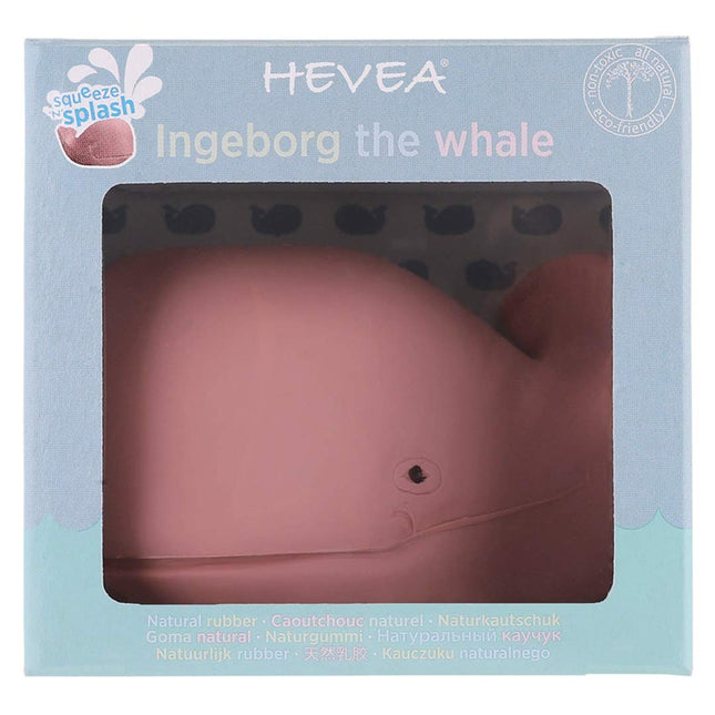 Mordedor y Juguete de Baño Ingeborg la Ballena Rosada Rosado