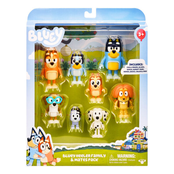 BLUEY FAMILIA Y AMIGOS 8 PACK