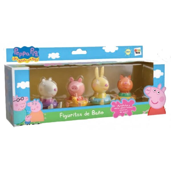 FIGURITAS DE BANO PEPPA PIG BLISTER 4 UNIDADES