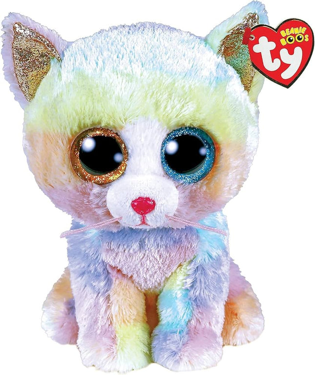 TY BEANIE BOOS HEATHER GATO UNICORNIO MULTICOLOR GRANDE